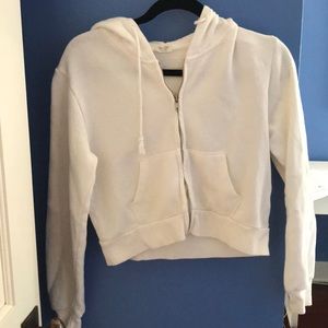 Brandy Melville Zip-Up Cropped Hoddie